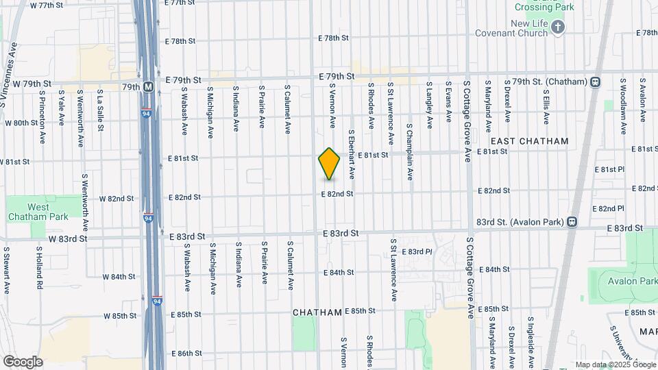 8144-8146 S Vernon Ave Map and Location Details