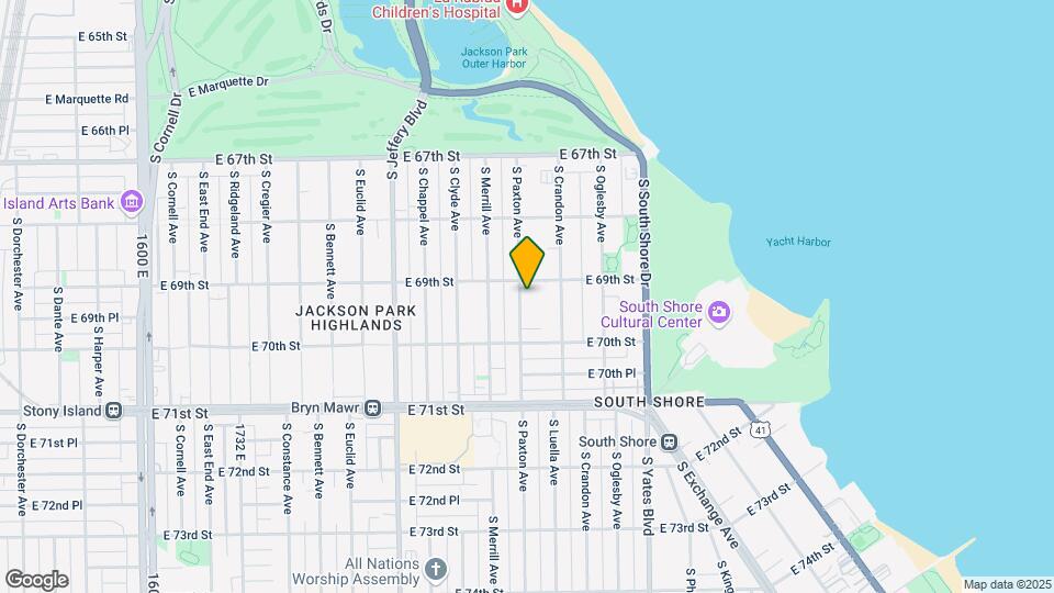 6901 S Paxton Ave Map and Location Details