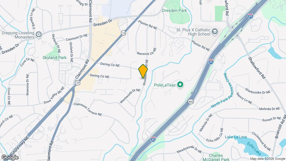 2500 Woodacres Rd NE Map and Location Details