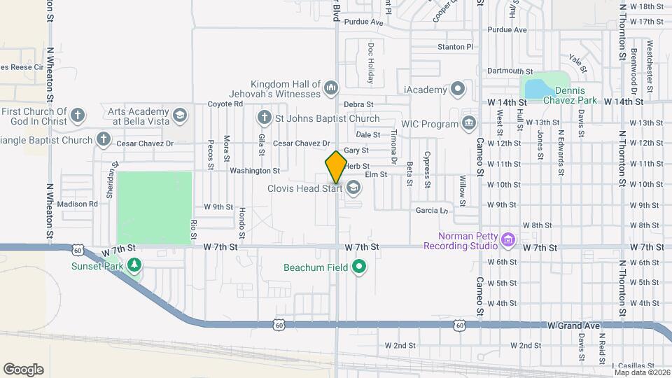 Clovis Apartments Map and Location Details