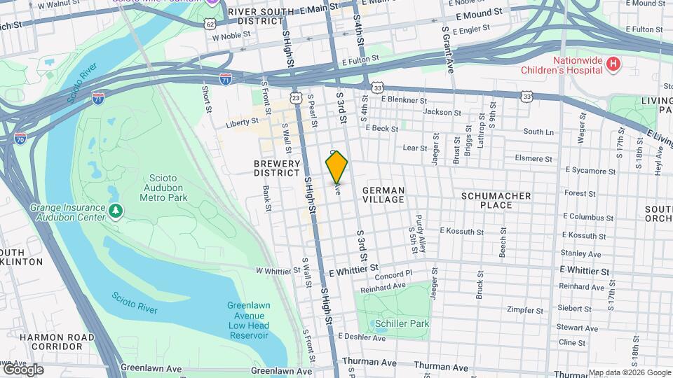 703 City Park Ave Map and Location Details