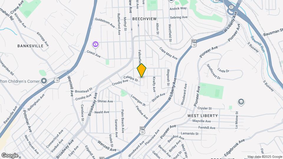 1845 Fallowfield Ave Map and Location Details