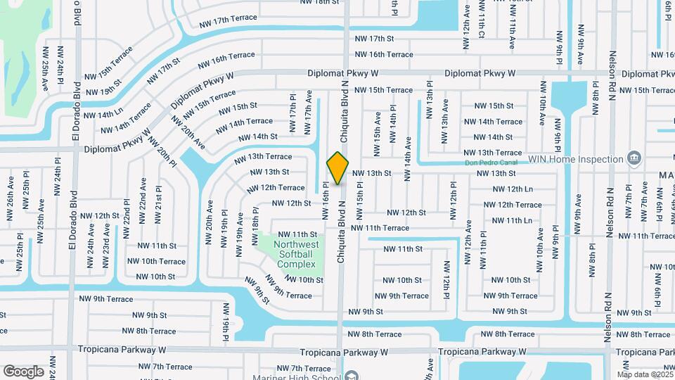 1212 Chiquita Blvd N Map and Location Details