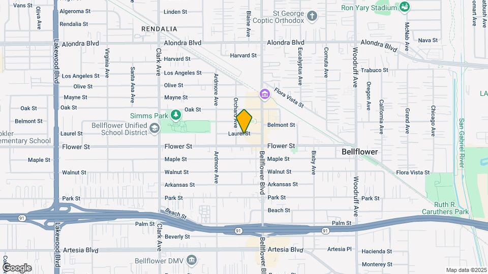 9716 Laurel St Map and Location Details