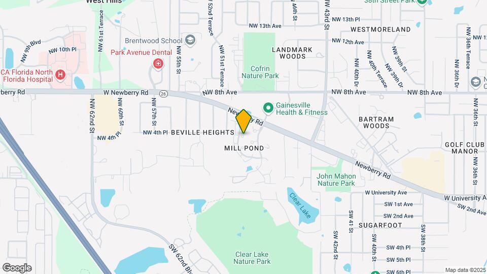 411 NW 50th Blvd Map and Location Details