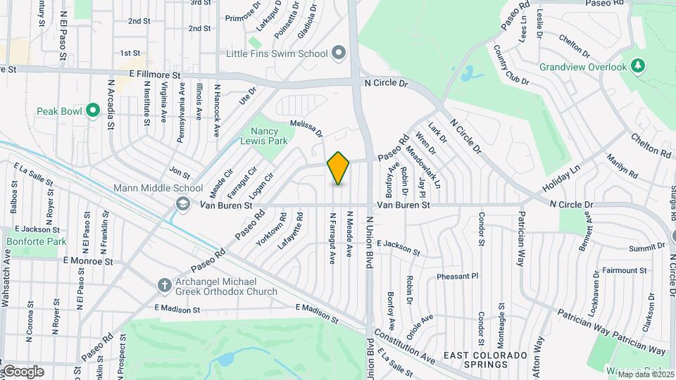 2521 Farragut Ave Map and Location Details