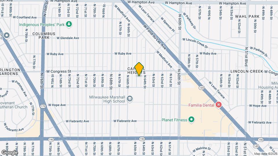4350 N 65th St Map and Location Details