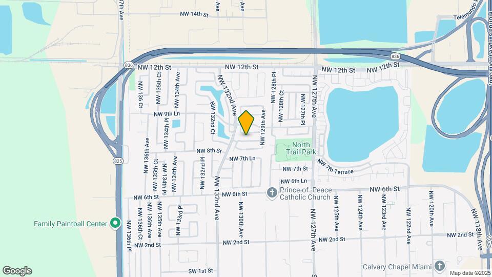 13003 NW 8th Terrace Map and Location Details