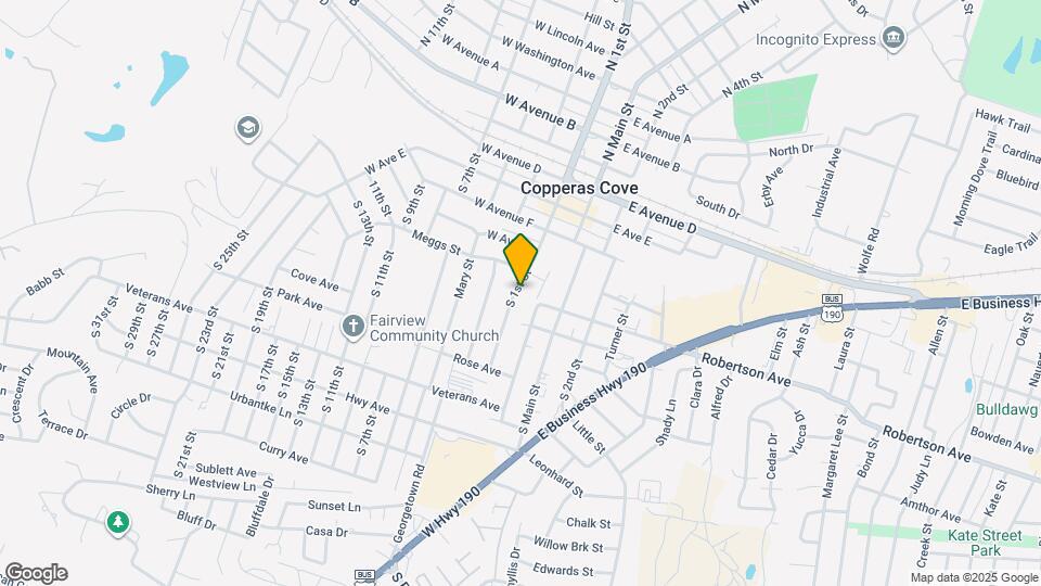 605 S 1st St Map and Location Details