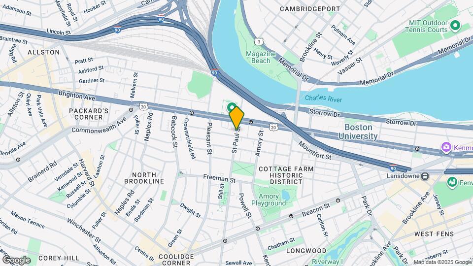 342 Saint Paul St, Unit 3 Map and Location Details