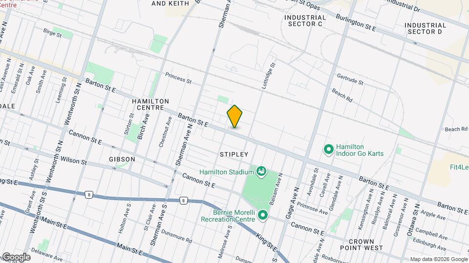 757 Barton St E, Unit 1 Map and Location Details