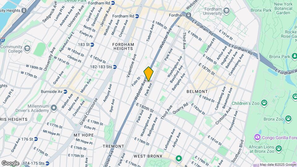 4465 Park Ave Mapa y Detalles de la Ubicación