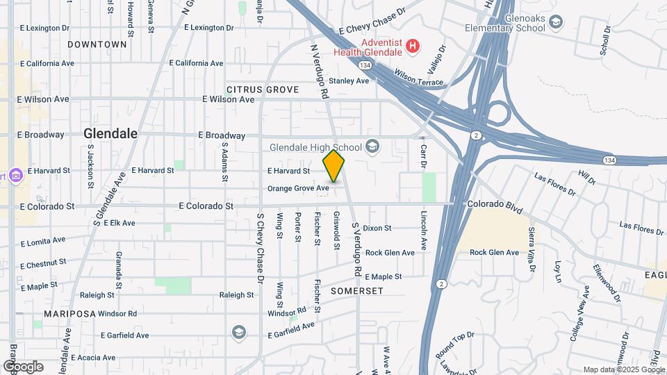 1365 Orange Grove Ave Map and Location Details