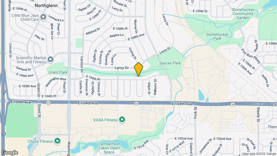 1541 E 105th Pl Map and Location Details