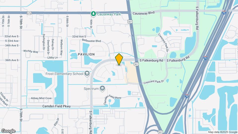 9323 Hidden Water Cir Map and Location Details