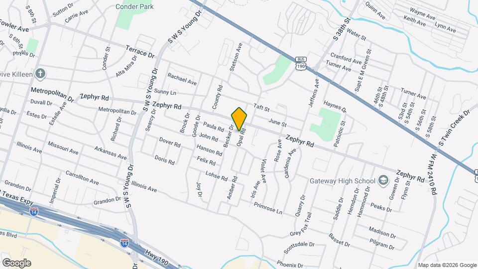 1309 Opal Rd Mapa y Detalles de la Ubicación