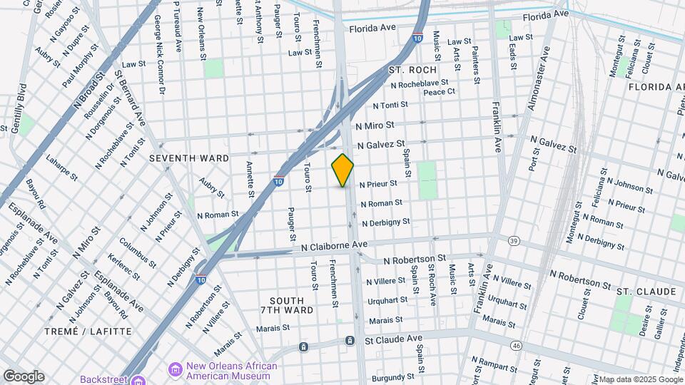 1830 Elysian Fields Ave Map and Location Details