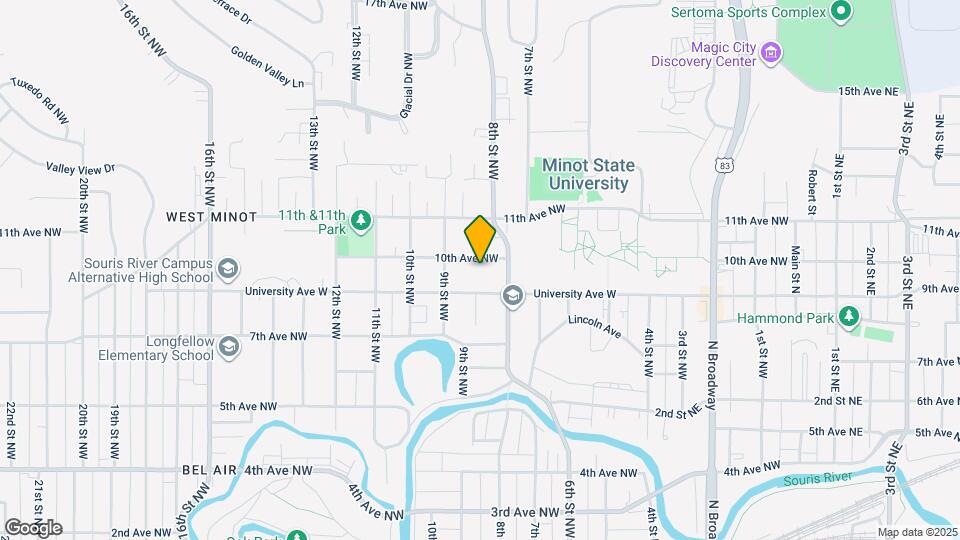 821 10th Ave NW Map and Location Details