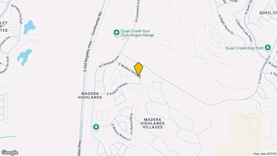 1172 E Madera Grove Ln Mapa y Detalles de la Ubicación