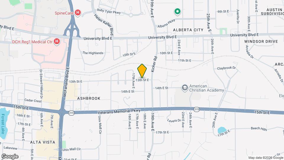 1716 13th St E Map and Location Details