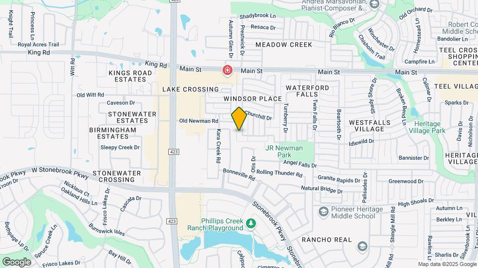 8419 Shakespeare Ln Map and Location Details