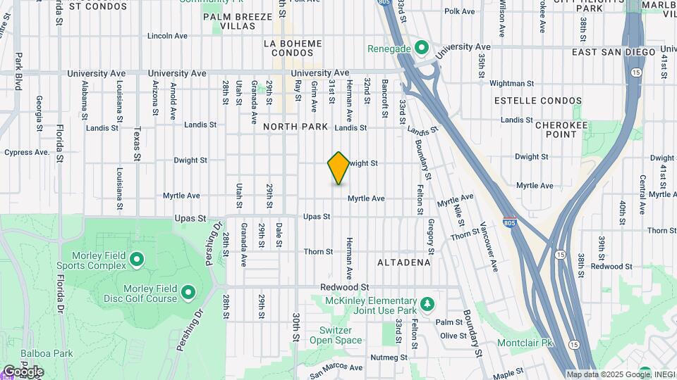 3519 31st St Map and Location Details