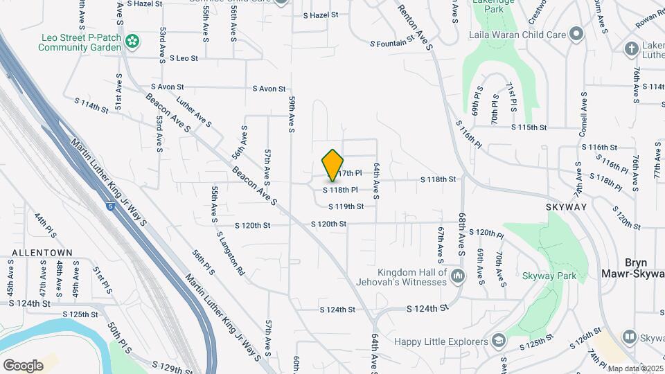 6028 S 118th Pl Map and Location Details