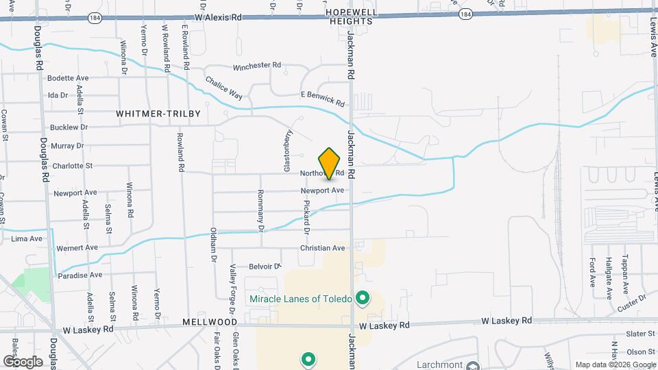 1732 Newport Ave Map and Location Details