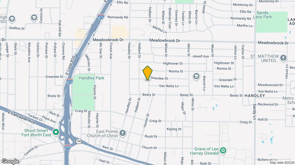 2708 Hunter St Map and Location Details