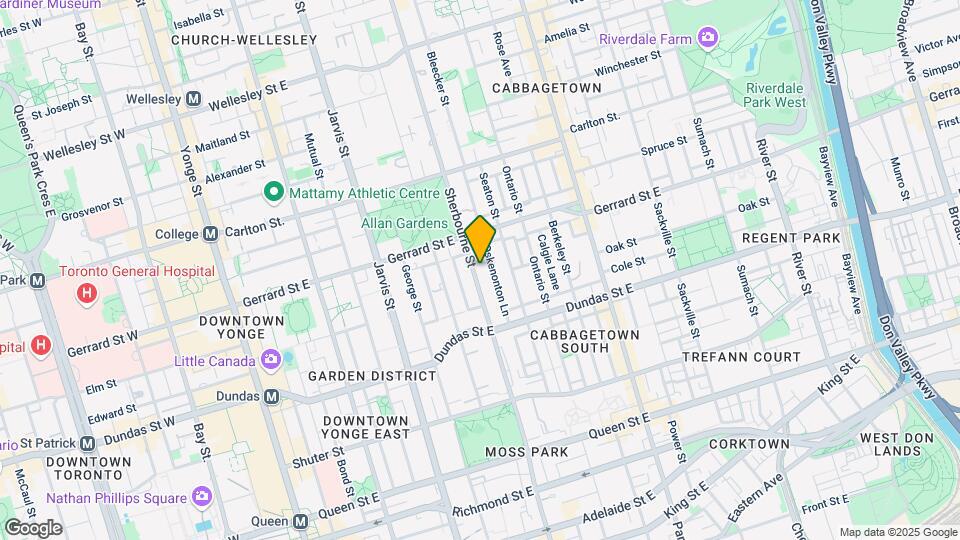 281 Sherbourne St Map and Location Details