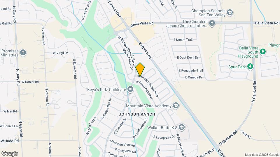30332 N Desert Willow Blvd Map and Location Details