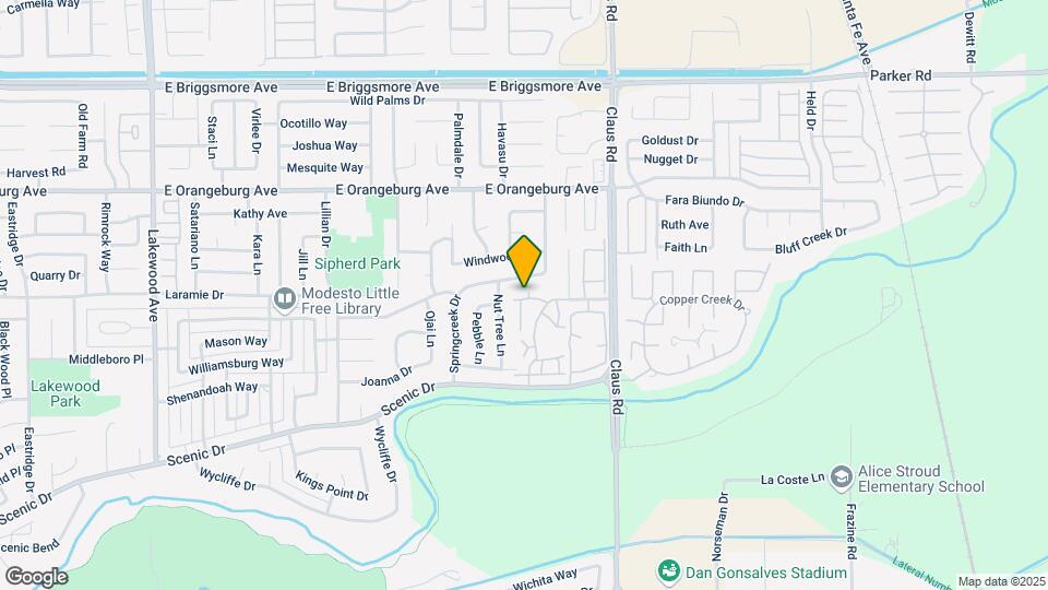 1129 Cedar Creek Dr Map and Location Details
