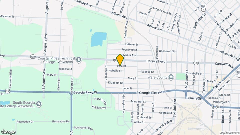 1407 Pine St Map and Location Details