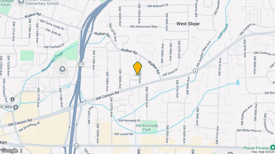 10308 SW Hollyridge Ln Map and Location Details