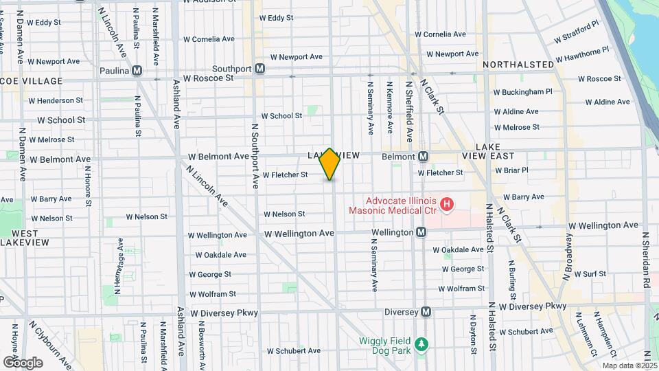 3110 N Racine Ave, Unit R Map and Location Details