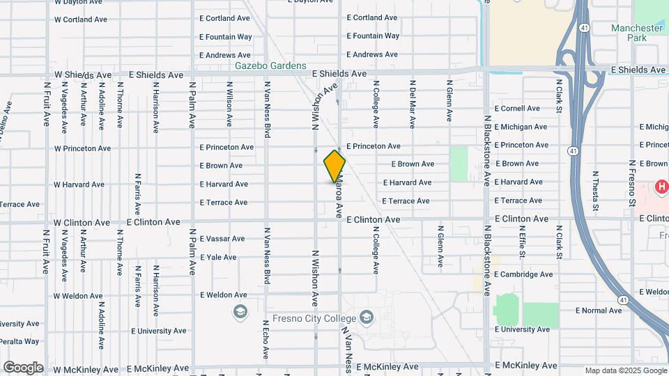 2537 N Maroa Ave Map and Location Details