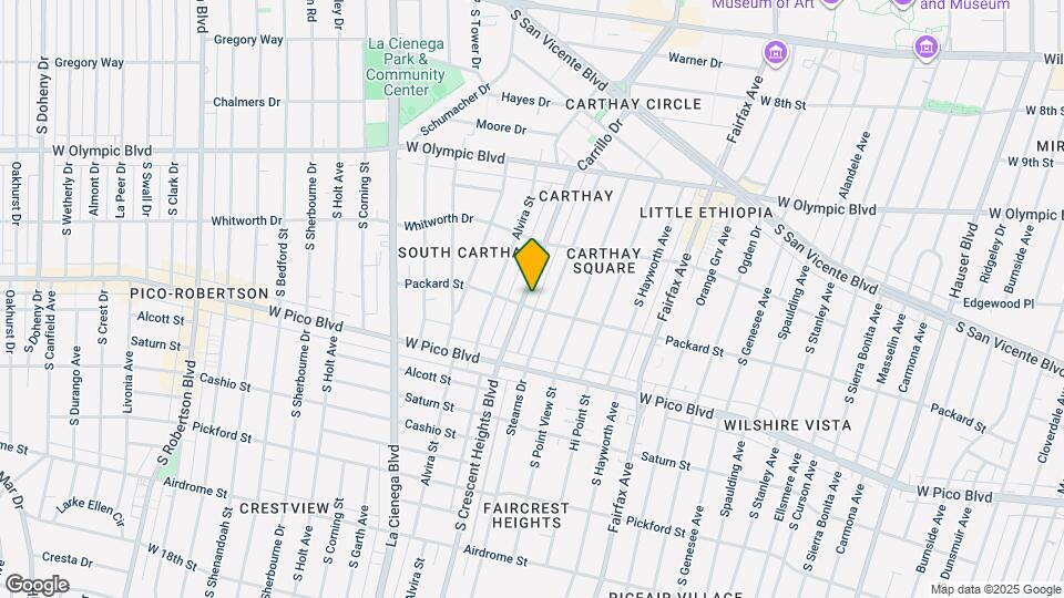1160 S Crescent Heights Blvd, Unit 1160 S. Crescent Heights Map and Location Details