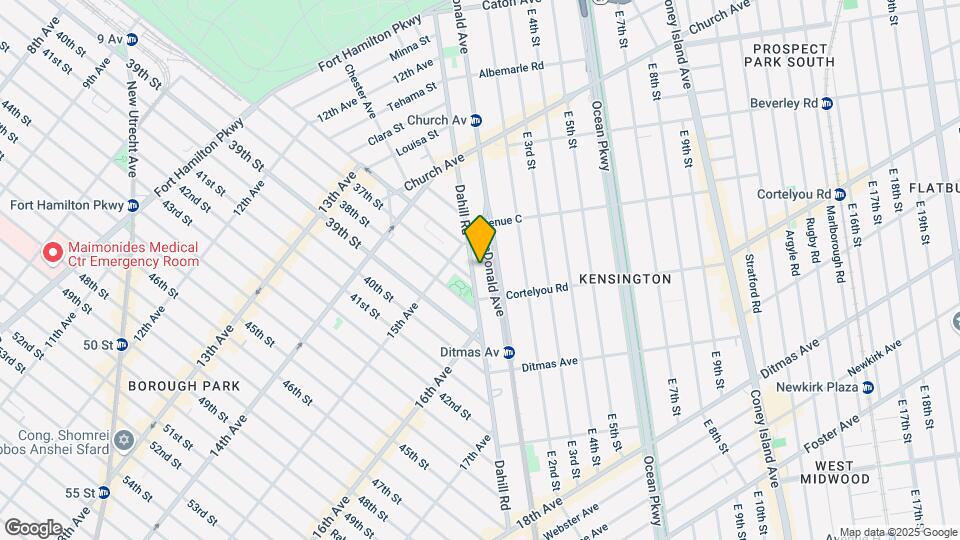 357 Dahill Rd Mapa y Detalles de la Ubicación