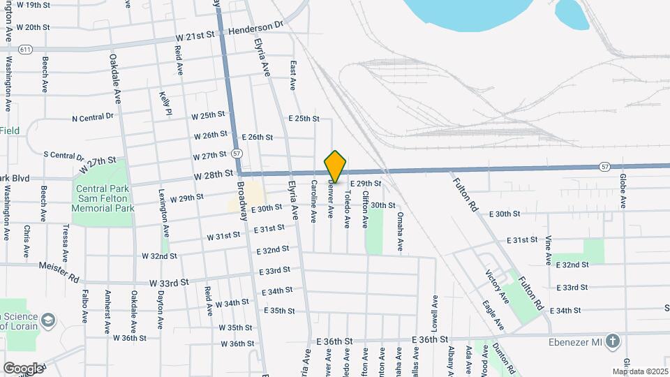 2909 Denver Ave Map and Location Details