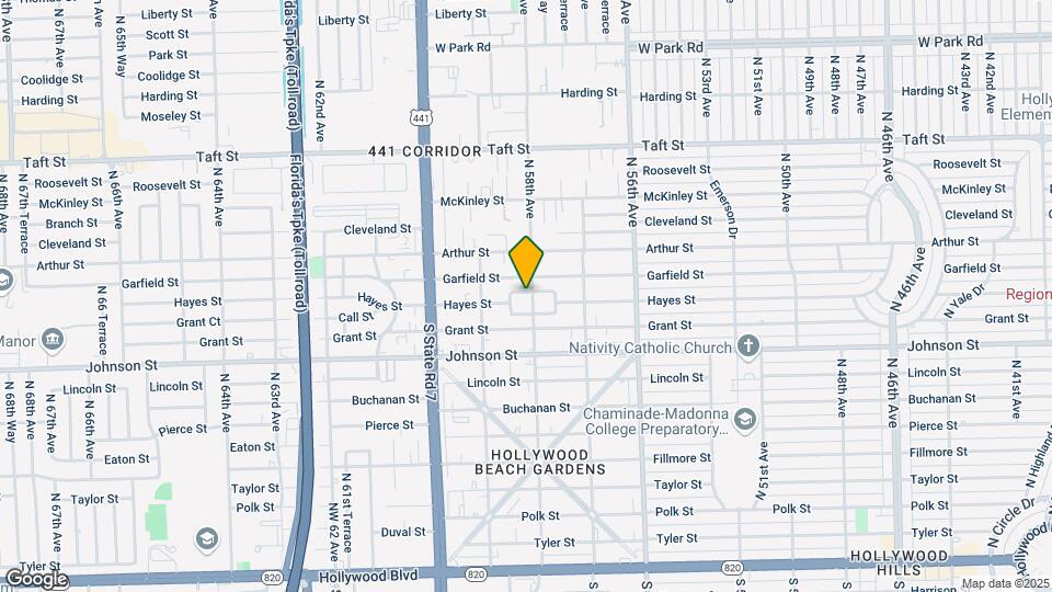 1110 N 58th Ave Map and Location Details