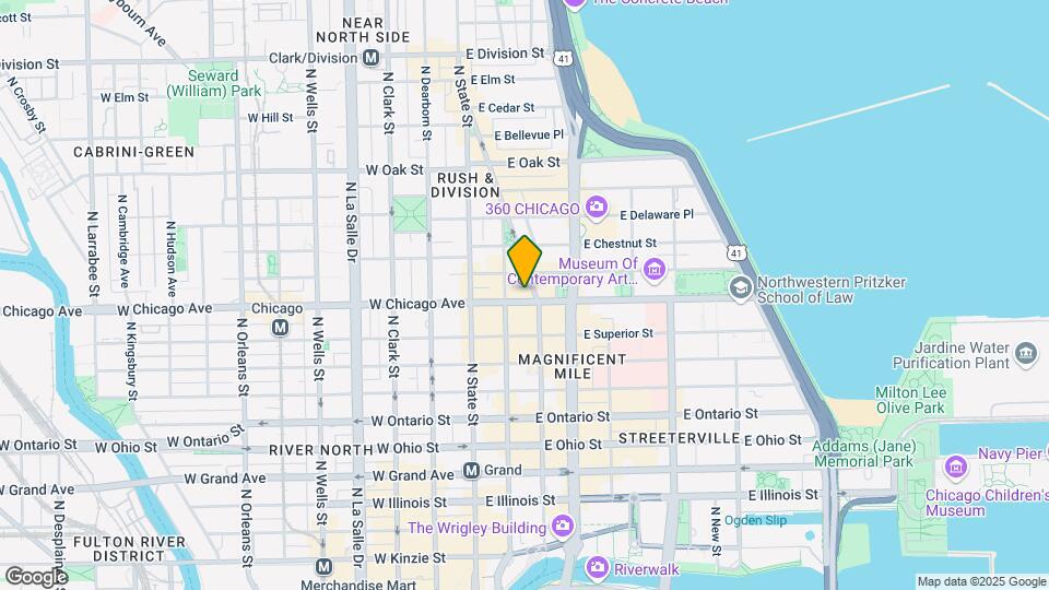 56-60 E Chicago Ave Mapa y Detalles de la Ubicación