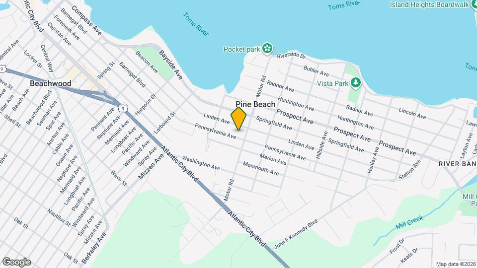 242 Pennsylvania Ave Map and Location Details