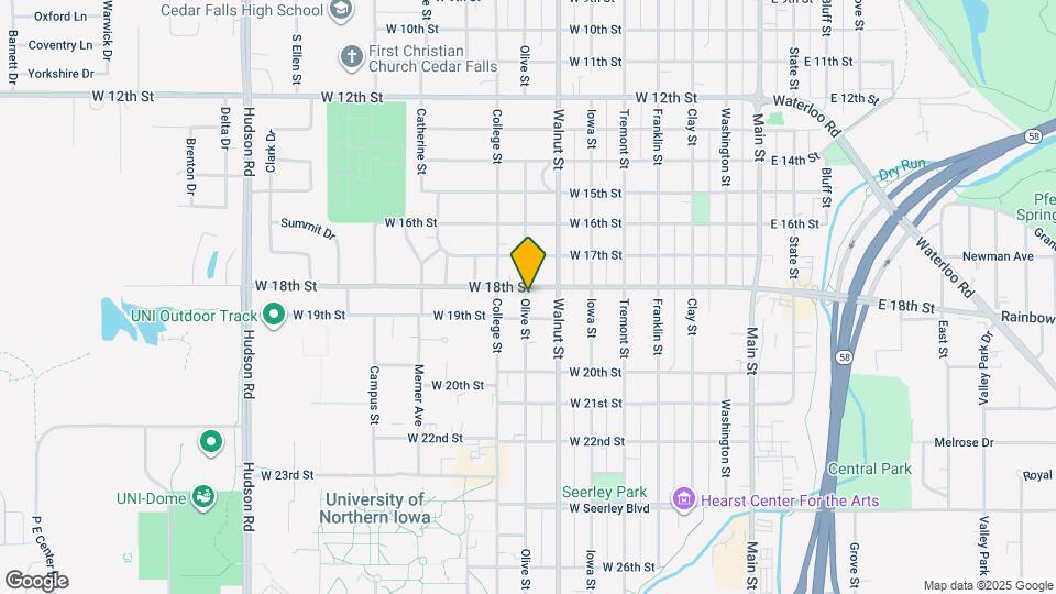 1820 Olive St Map and Location Details