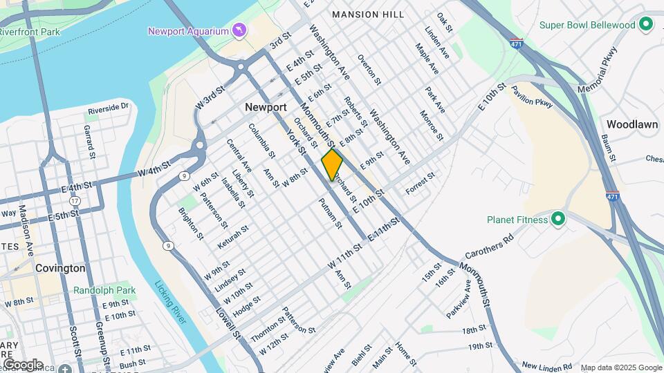 847 York St, Unit Apartment 2 Map and Location Details