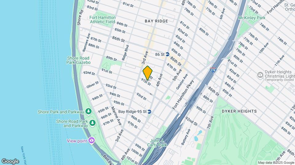 345 91st St Map and Location Details