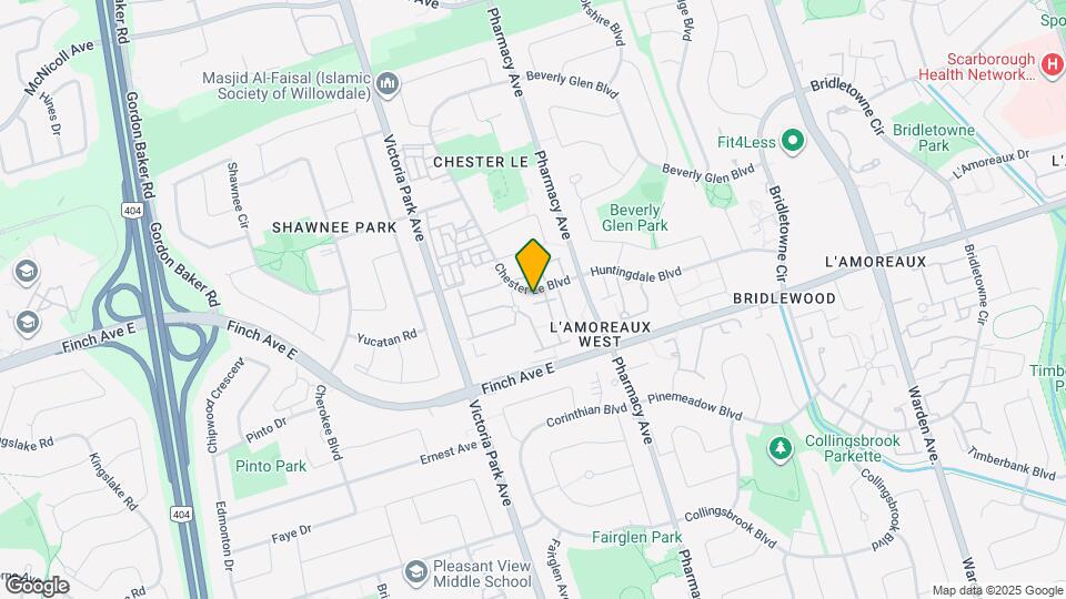 44 Chester Le Blvd Map and Location Details