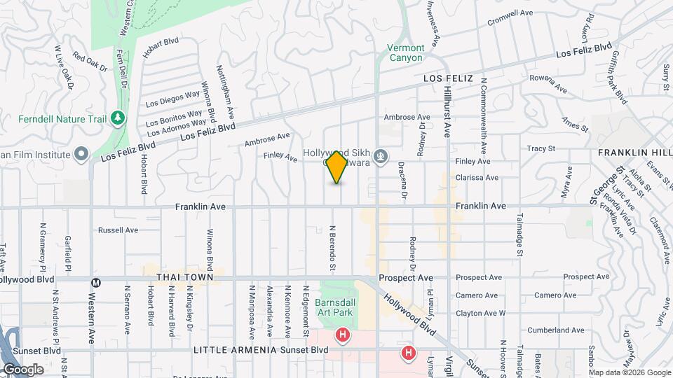 1929 N Berendo St Map and Location Details