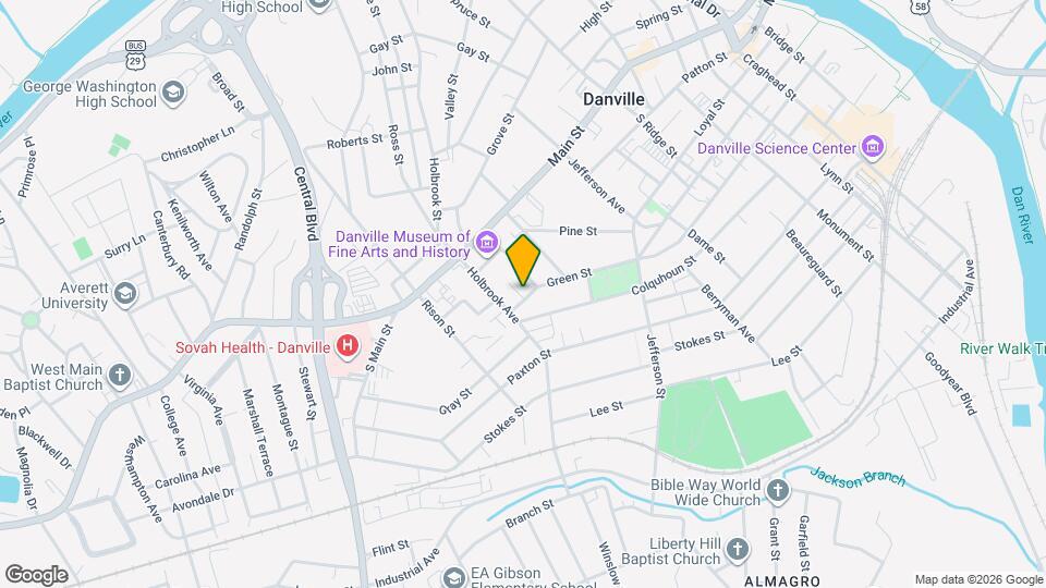 940 Green St Map and Location Details