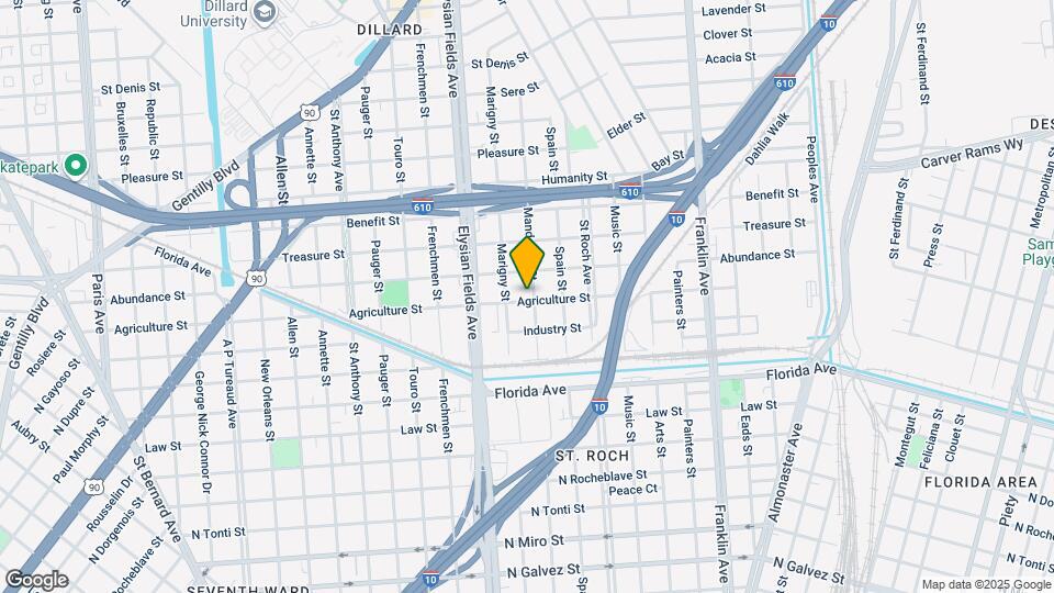 2906-2906 Mandeville St Map and Location Details