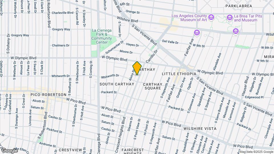 1069 S Crescent Heights Blvd Map and Location Details